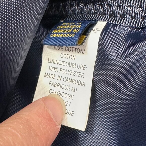 Vintage 1990s Polo Ralph Lauren Teddy Bear Spell Out Mini Canvas Backpack Y2K - Picture 7 of 10